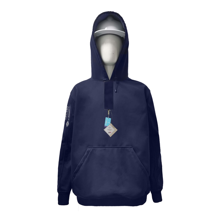 Neilsen FR/ARC Rated Navy Softshell Fleece Hoodie made with PYRAD® WINDSTOPPER® Fabric by GORE-TEX LABS