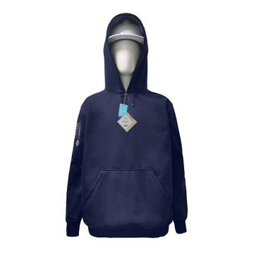 Neilsen FR/ARC Rated Navy Softshell Fleece Hoodie made with PYRAD® WINDSTOPPER® Fabric by GORE-TEX LABS