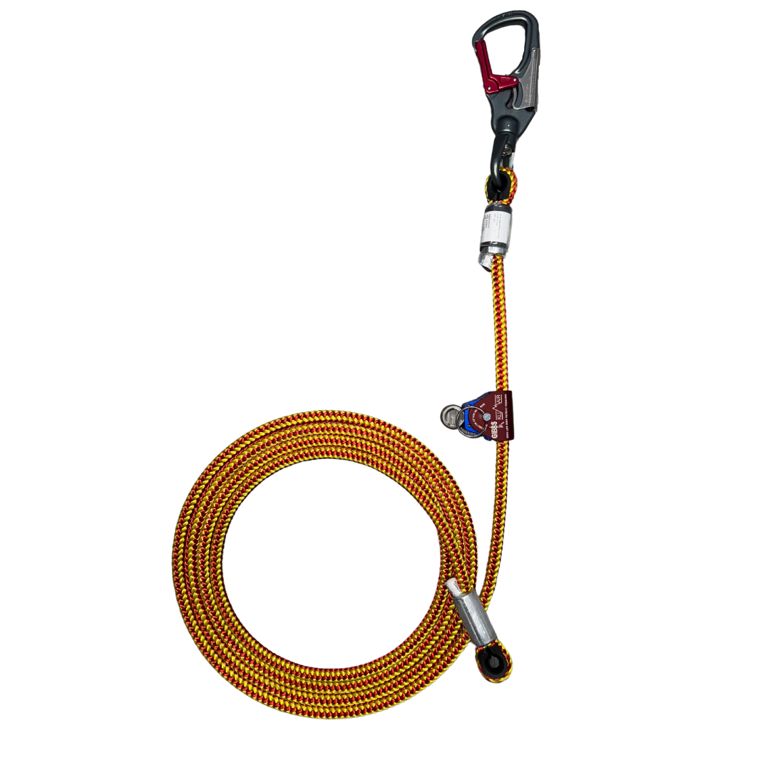 Arbo Space Iron Braid Wire Core Flipline – 12' with Gibbs Klimair Rope