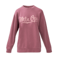 WOMEN'S APPLIQUE CREW SWEATSHIRT - Maroon / XXL
