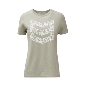 WOMEN'S FLORAL ICON TEE - Thyme / XXL