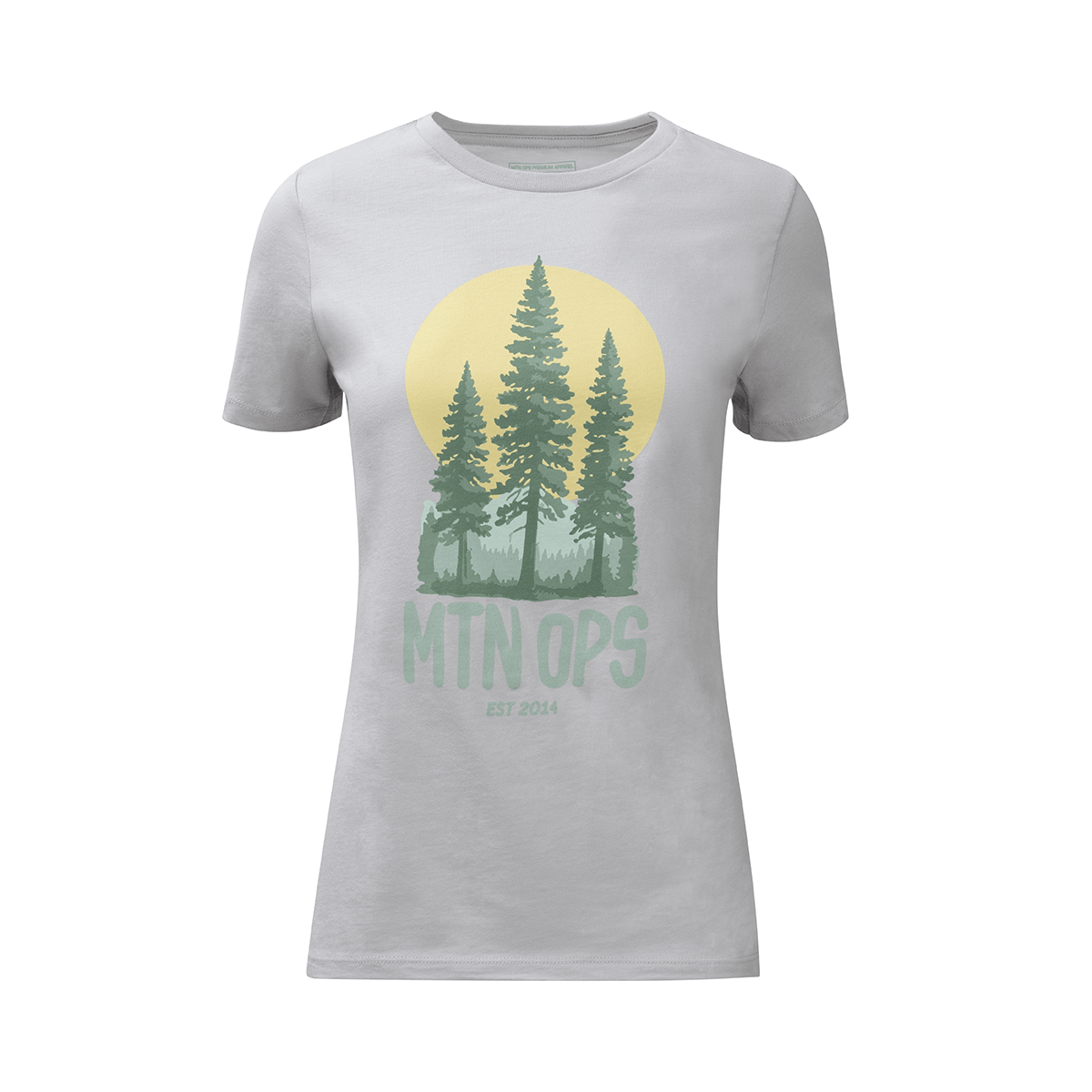 WOMEN'S PINE TEE - Athletic Grey / XXL