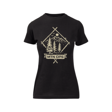 WOMEN'S EVERGREEN TEE - Black / XXL