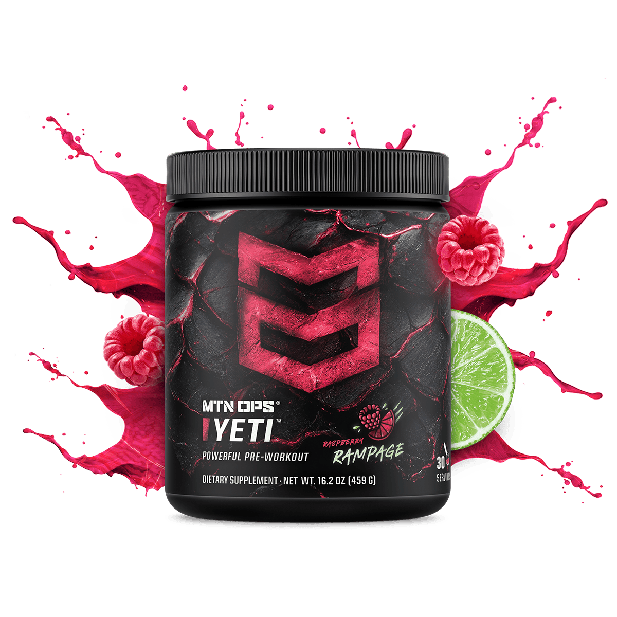 YETI - Raspberry Rampage / Tub - 30 Servings