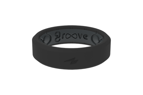 Zeus Midnight Black Thin Ring