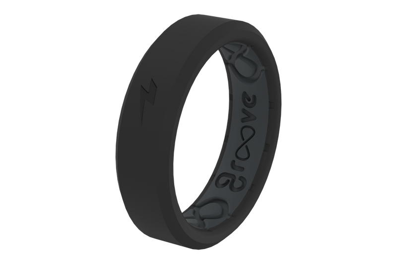 Load image into Gallery viewer, Zeus Midnight Black Thin Ring
