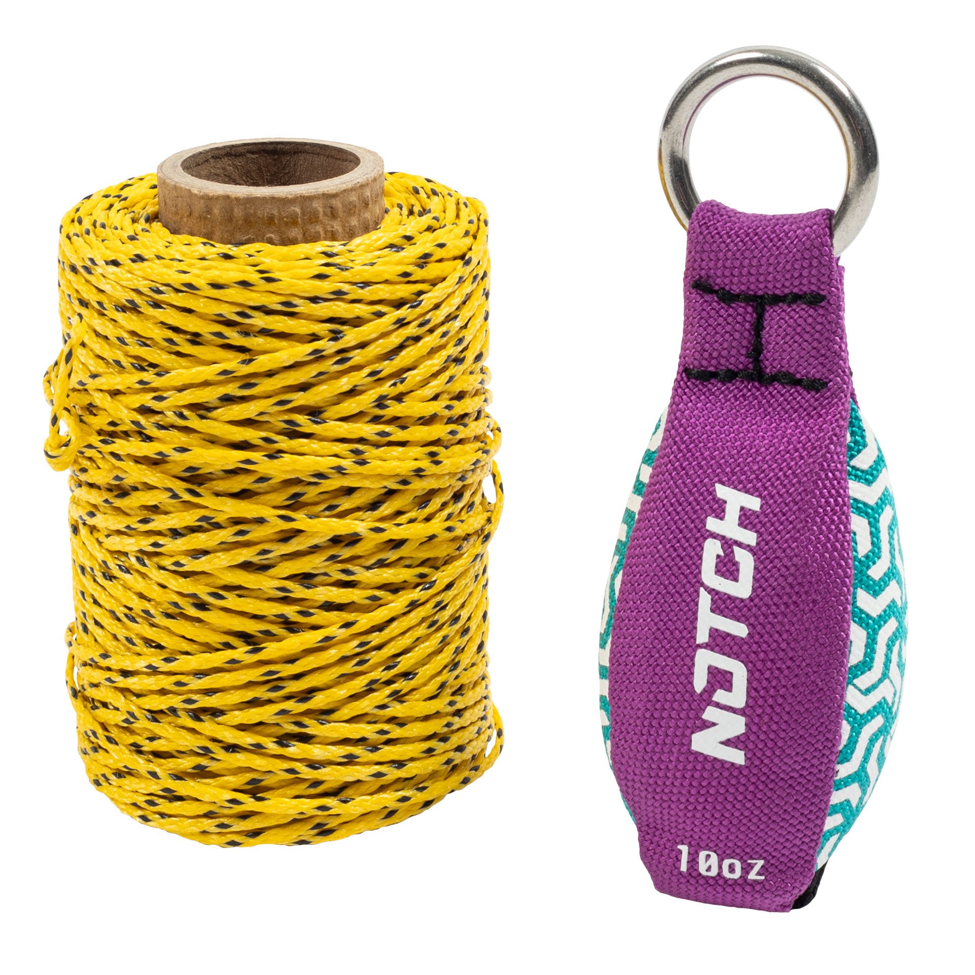 Notch 1.75mm Acculine Throwline Combo 180ft & 10oz bag