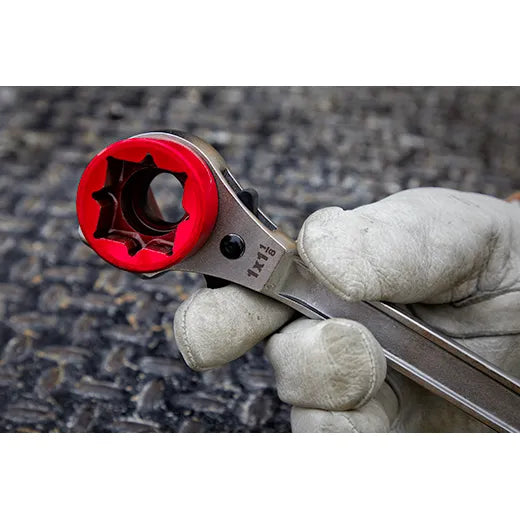 Load image into Gallery viewer, Lineman&#39;s High-Leverage Ratcheting Wrench w/ Smooth Strike Face
