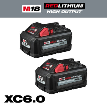 M18  REDLITHIUM  HIGH OUTPUT XC6.0 Battery Pack (2 Pk)