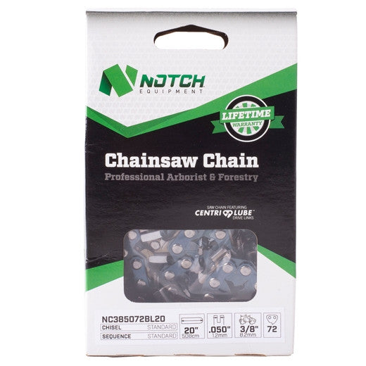 Notch 20in 3/8p 050g Bumper Link Drive Chainsaw Chain 72DL