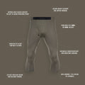 BATTLEGROUND MERINO 3/4 ZIP-OFF BOTTOMS
