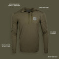 BATTLEGROUND MERINO HOODIE 180G - XS ONLY