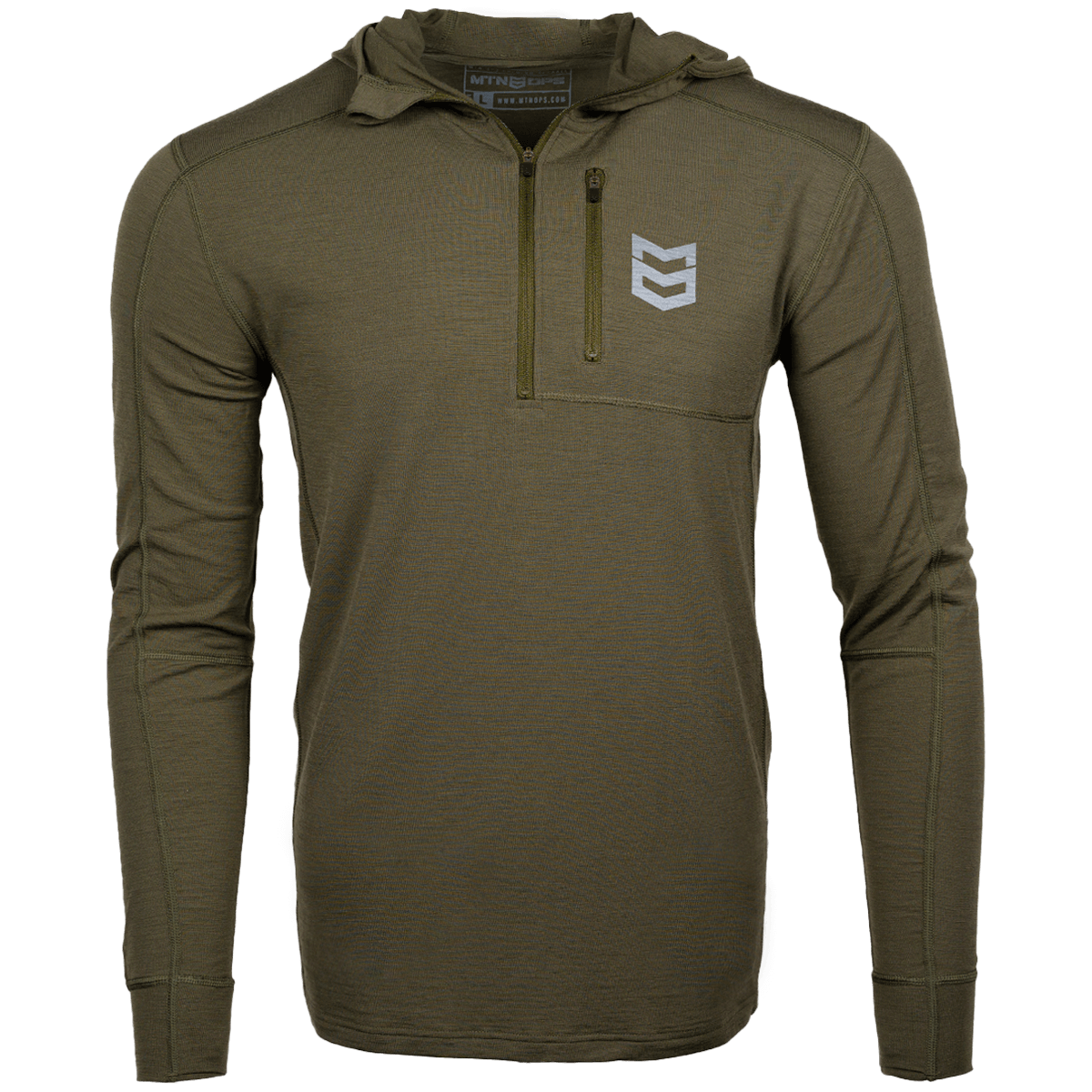 BATTLEGROUND MERINO HOODIE 180G - XS ONLY - Loden / XXL