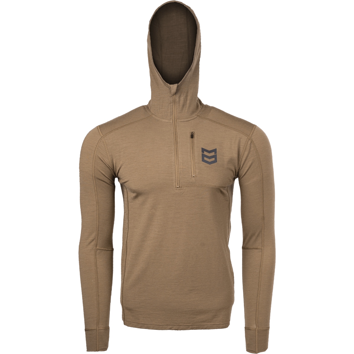 BATTLEGROUND MERINO HOODIE 180G - XS ONLY - Brush / XXL