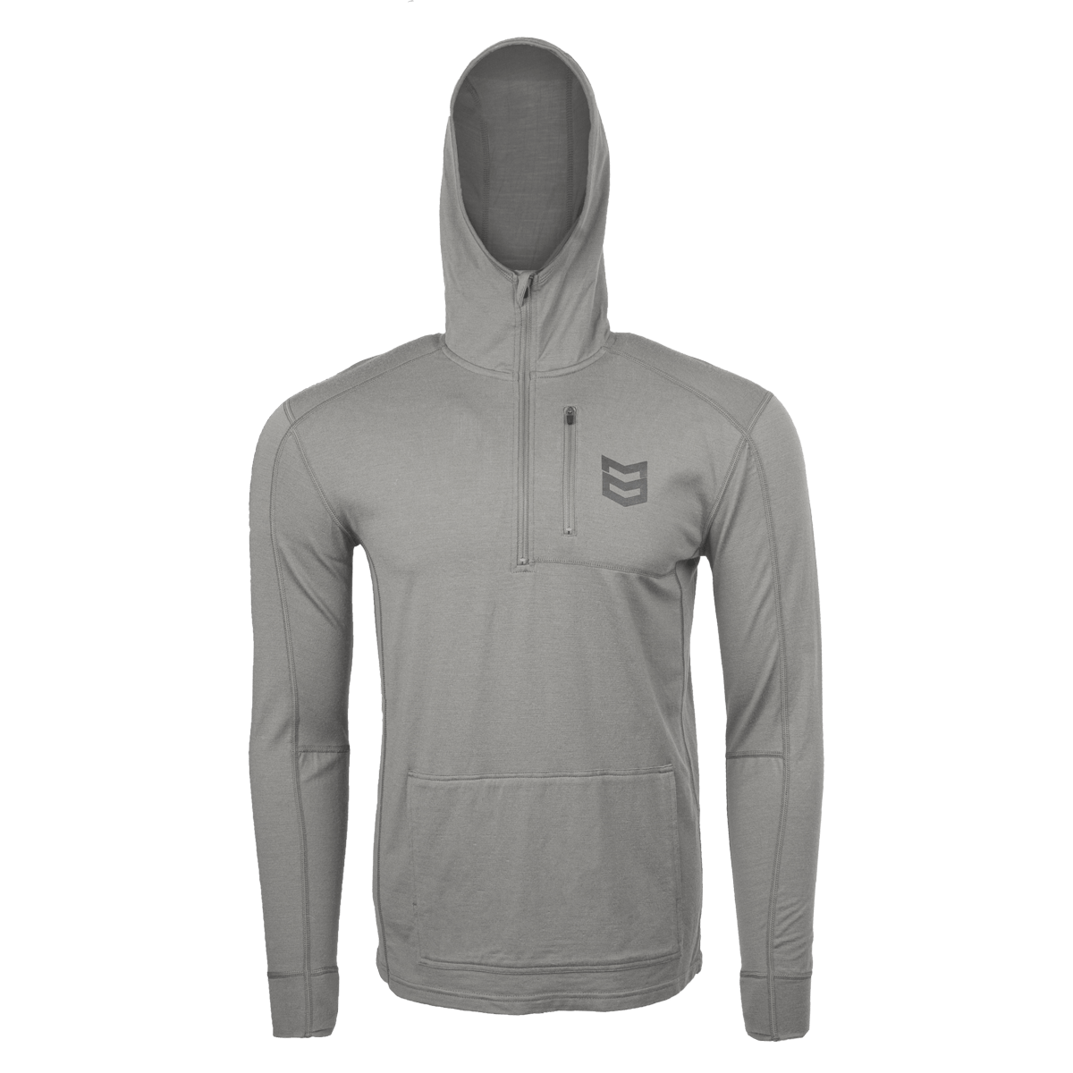 BATTLEGROUND MERINO HOODIE 180G - XS ONLY - Stone Gray / XXL