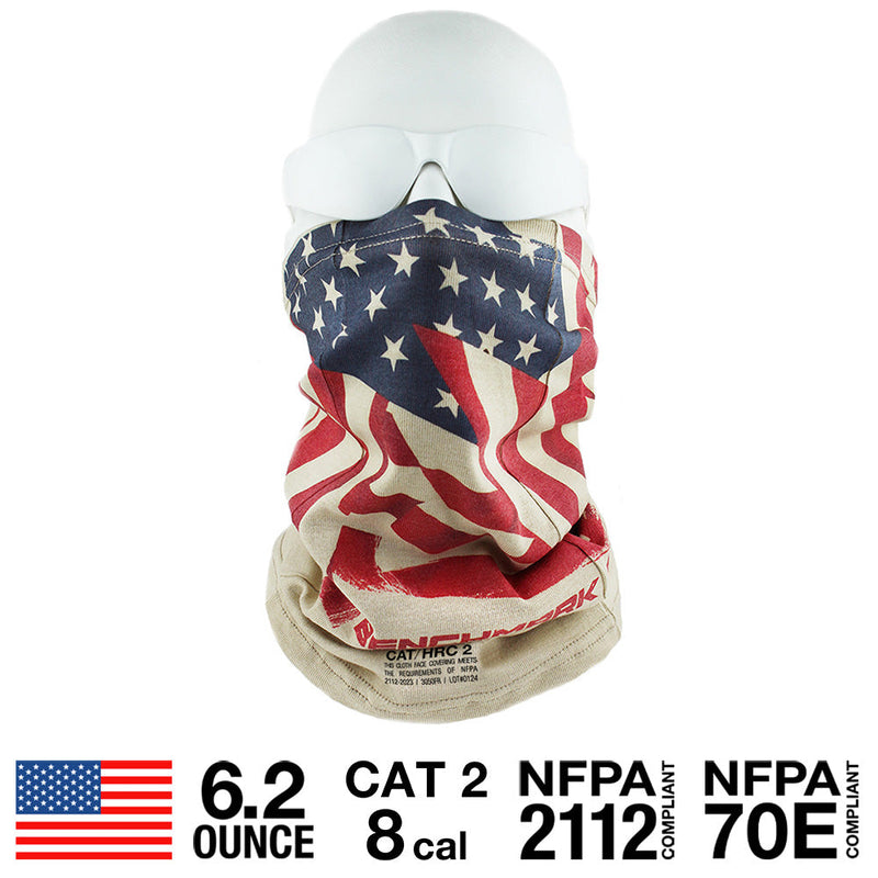 Load image into Gallery viewer, American Flag FR Face Muffler
