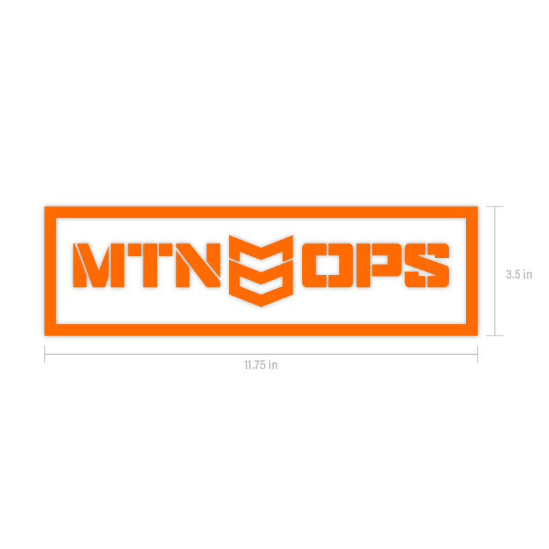 BOXED OUT DECAL - Orange