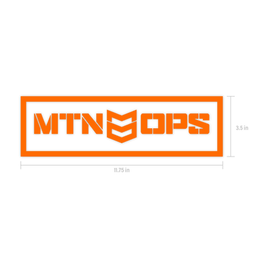 BOXED OUT DECAL - Orange