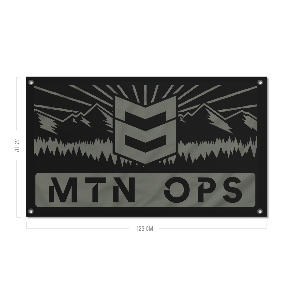 BRAND BANNERS - Panorama Black/Gray