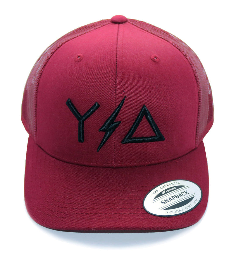 Load image into Gallery viewer, Maroon Trucker Snapback
