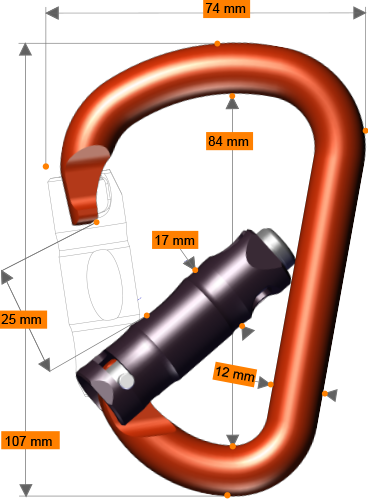 Load image into Gallery viewer, Rock Exotica Pirate Carabiners
