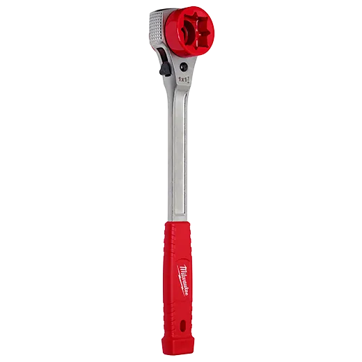 Load image into Gallery viewer, Lineman&#39;s High-Leverage Ratcheting Wrench w/ Milled Strike Face
