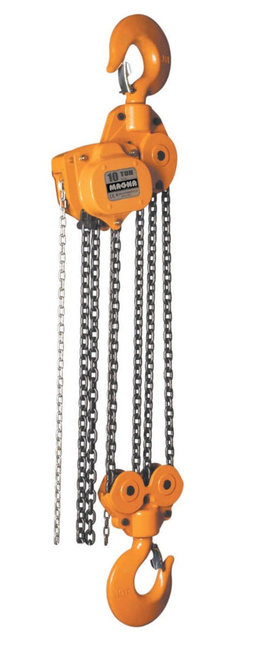 MAGNA Lifting Products 10 Ton Chain Hoist, 10 ft. Lift CH100010
