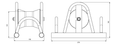Compact Bridge Type Cable Roller