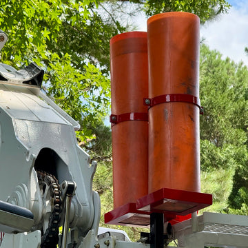 Pedestal Mount Blanket Tube Holder