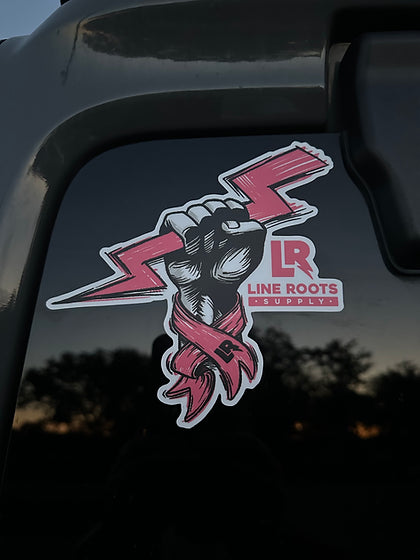 Pink Lightning Decal