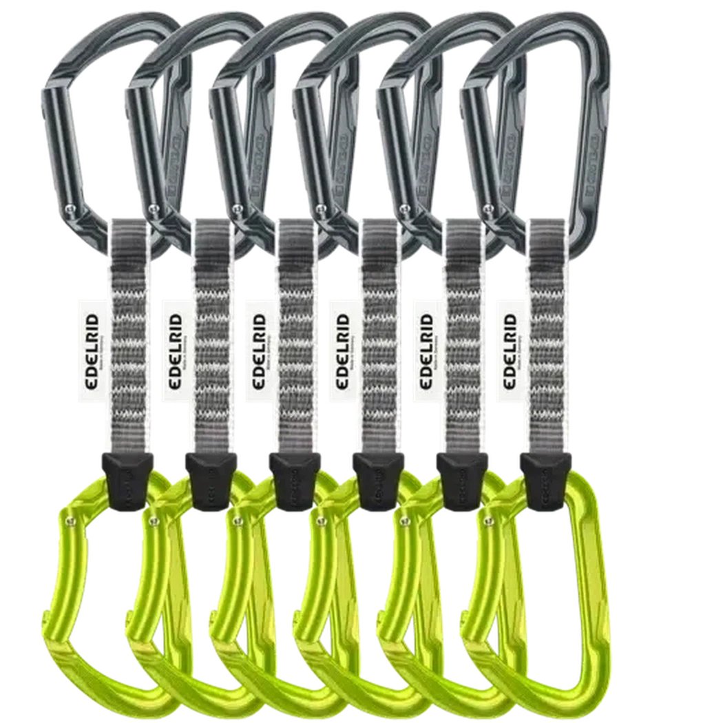 EDELRID PURE SET SIXPACK 10cm Slate Oasis quickdraw six pack