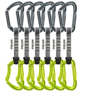 EDELRID PURE SET SIXPACK 10cm Slate Oasis quickdraw six pack