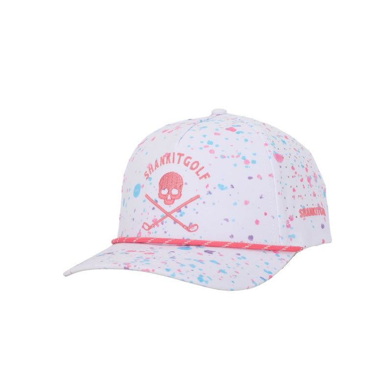 Load image into Gallery viewer, White Paint Splatter Golf Hat
