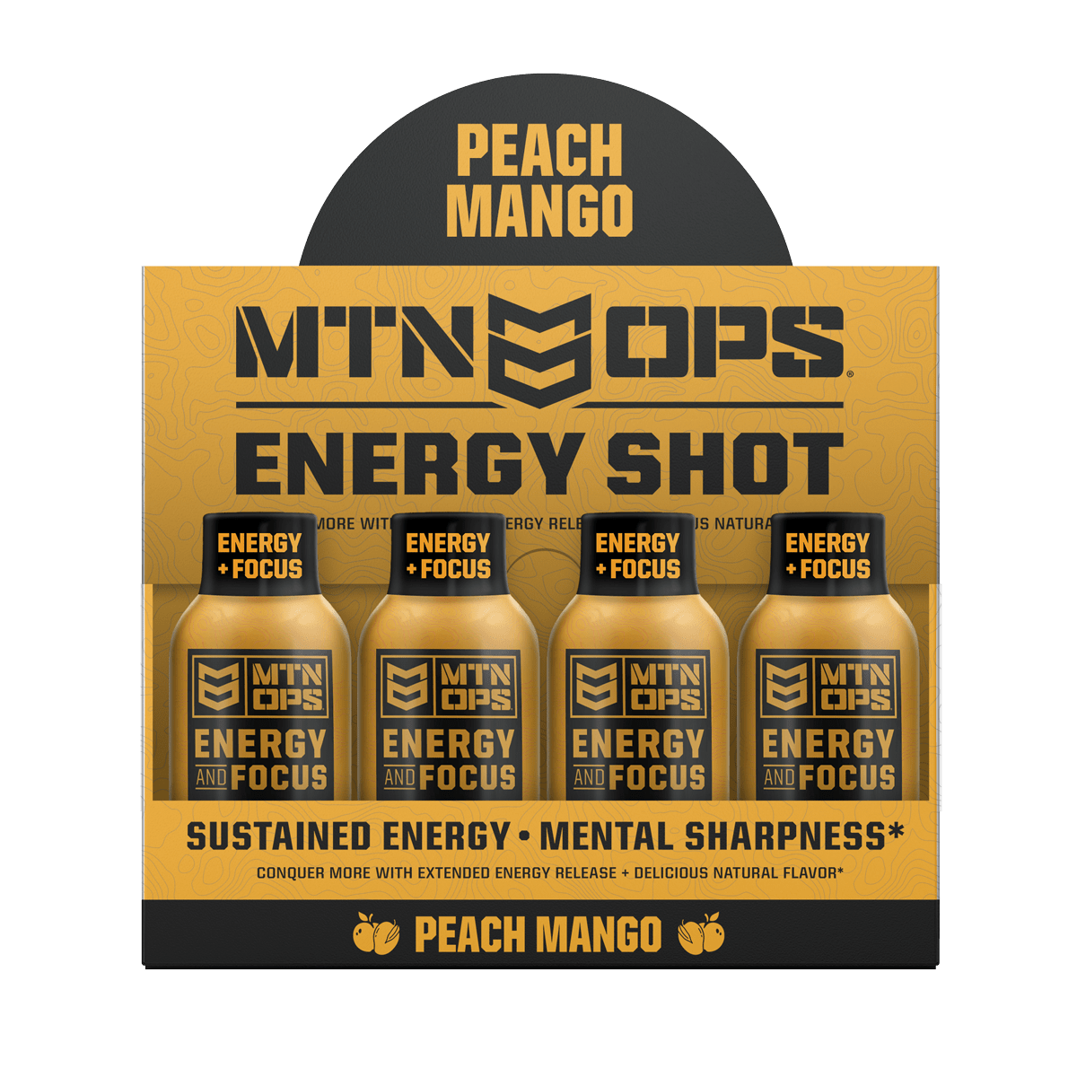 ENERGY SHOT (12 PACK) - Peach Mango