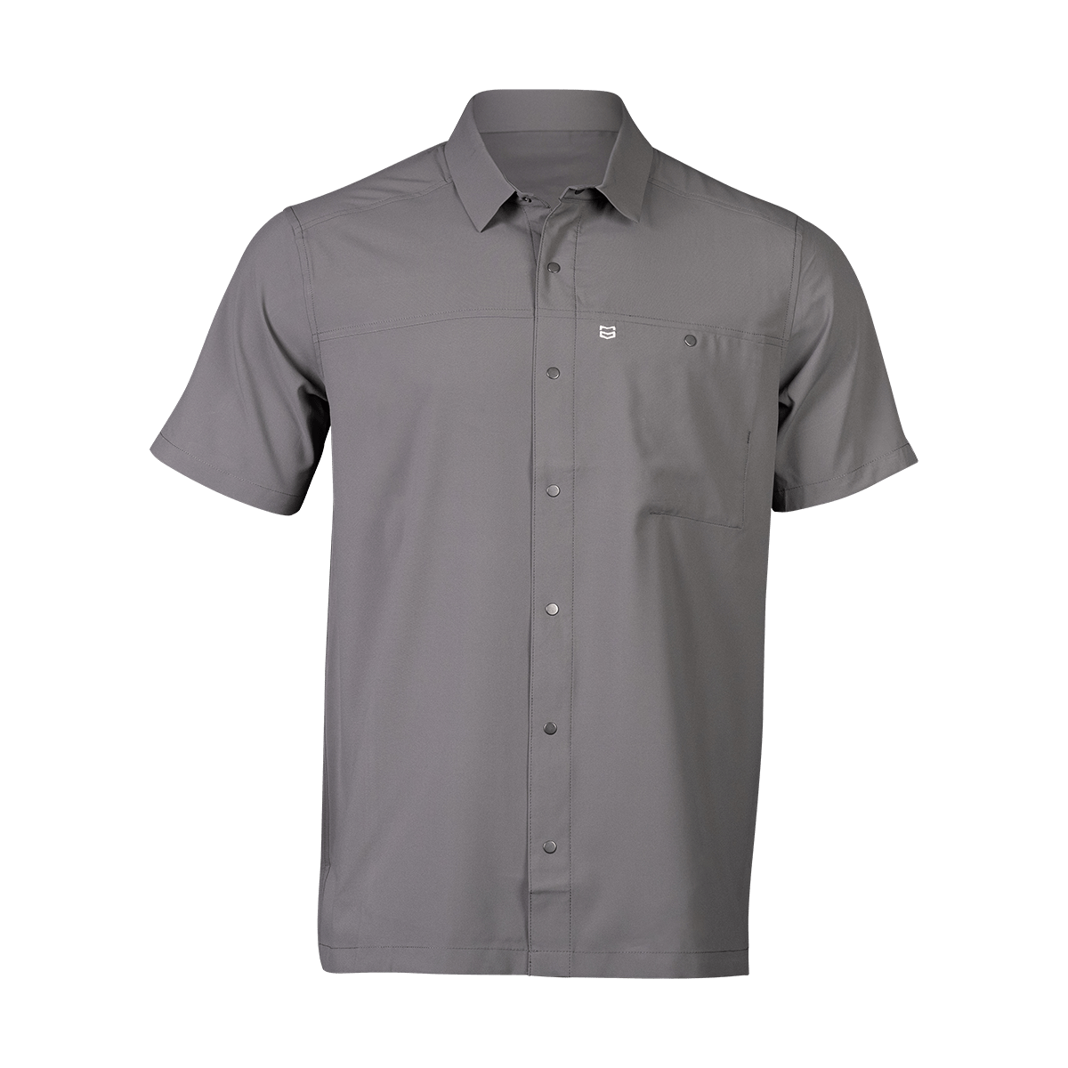 FIELD LITE BUTTON TEE - Charcoal / 3XL