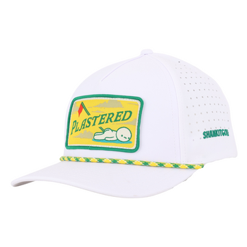 White Plastered Patch Hat