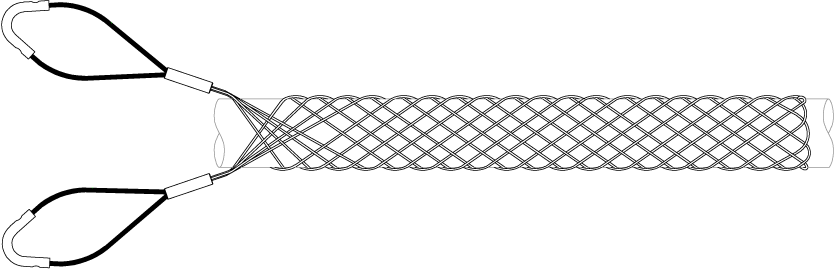 Heavy duty cable support grip