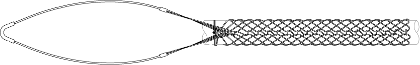 Heavy Duty Cable Support Grip Single Eye