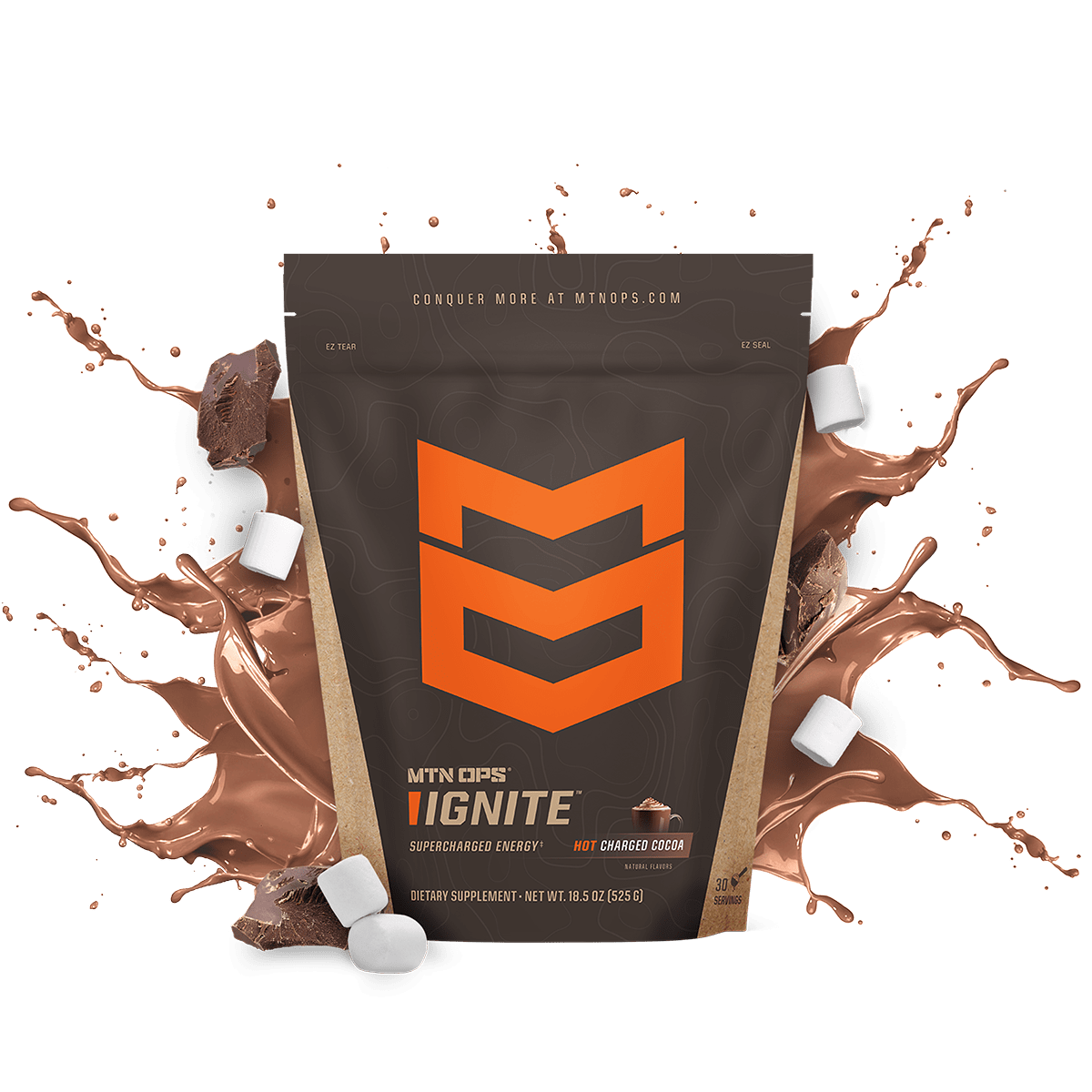 HOT IGNITE - Charged Cocoa / Pouch - 30 Servings