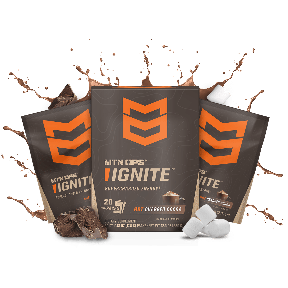 HOT IGNITE - Charged Cocoa / Trail Packs - 20 Packs