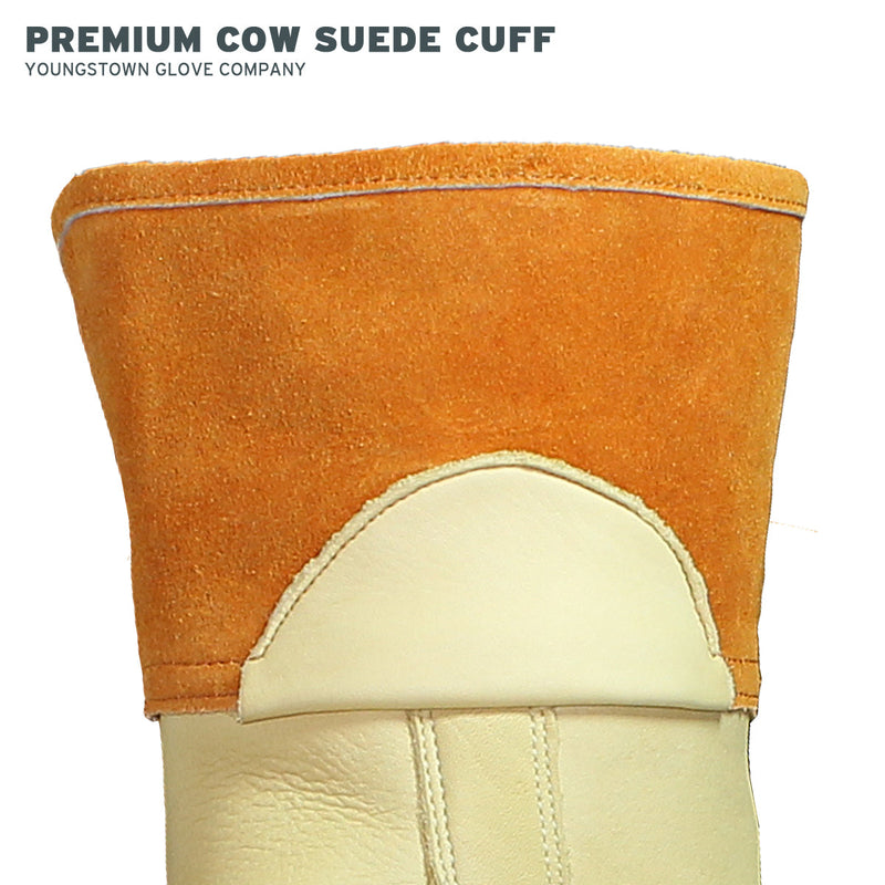 Load image into Gallery viewer, Youngstown 12” Primary Protector Leather Glove - Premium Cow Suede Cuff
