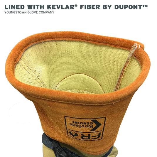 16-5200-14 Youngstown  14" Cut Resistant Primary Leather Protector - Lined with Kevlar Fiber by Dupont