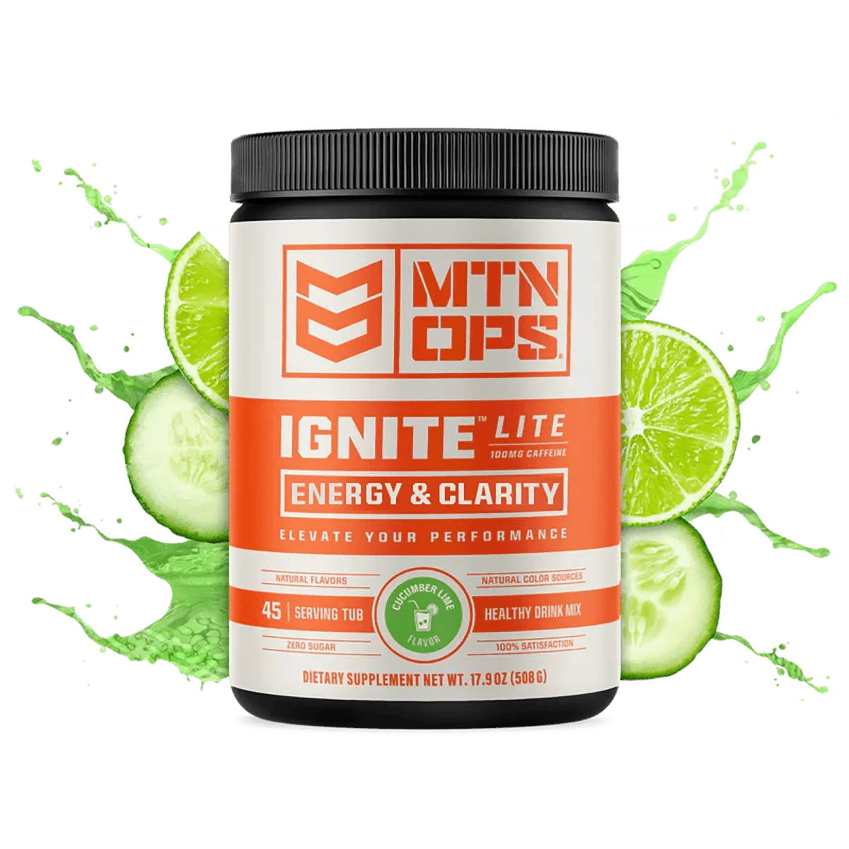 IGNITE LITE - Cucumber Lime / Tub - 45 Servings