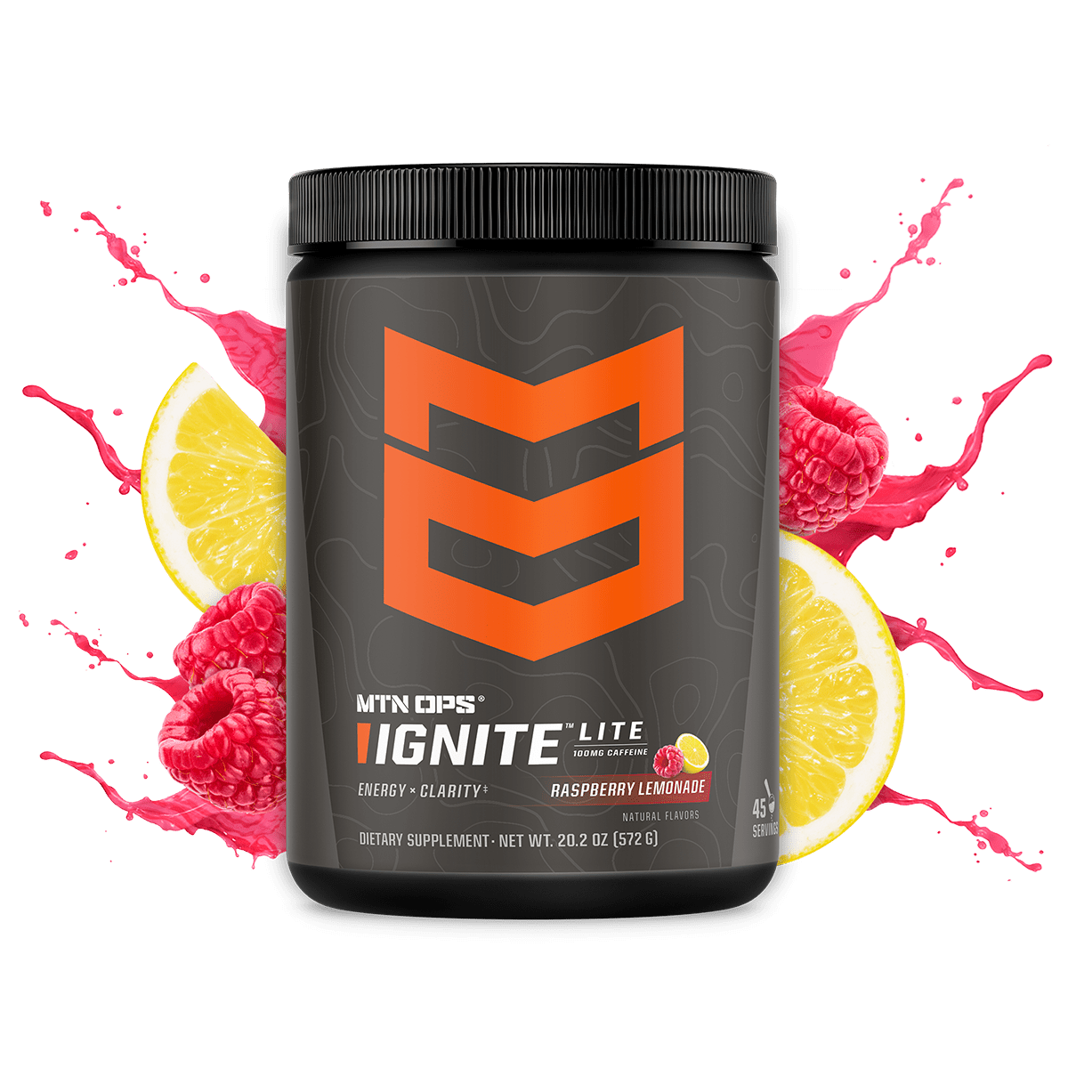 IGNITE LITE - Raspberry Lemonade / Tub - 45 Servings
