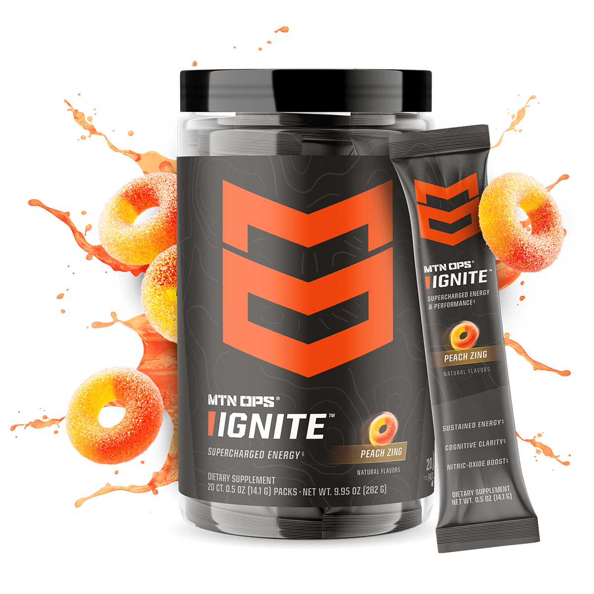 IGNITE - Peach Zing / Trail Packs - 20 Packs