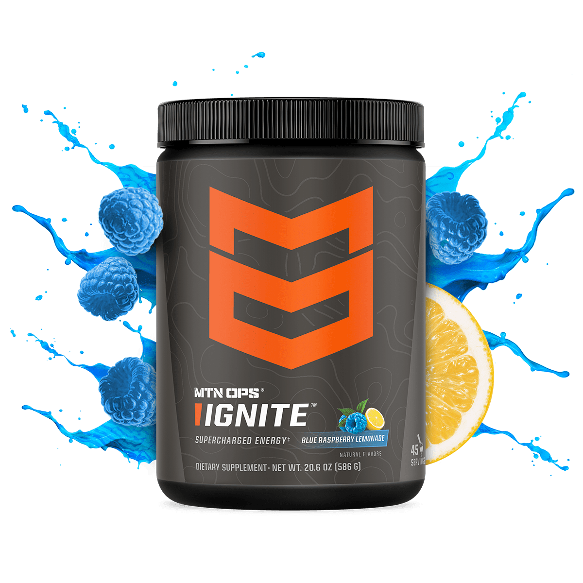 IGNITE - Blue Raspberry Lemonade / Tub - 45 Servings