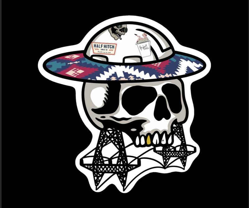 Load image into Gallery viewer, Upside Down Skull Sticker
