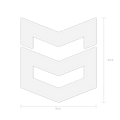 LARGE ICON DECAL - White
