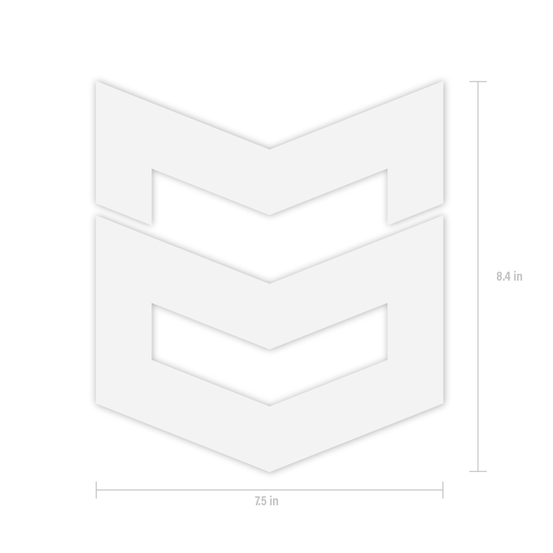 LARGE ICON DECAL - White