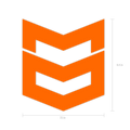 LARGE ICON DECAL - Orange